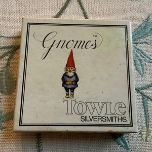 Towle Silversmiths 1979 The Thinker Gnome's Silver Plated #3097 Ornament